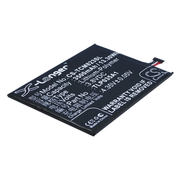 Replacement Battery for TCL M823,N1 Max,TLP035A1,3500mAh,Mobile Phone battery