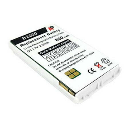 Replacement Battery for Vocera Communications Badge B2000/B1000A. White. 800 mAh
