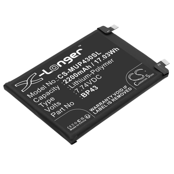 Replacement Battery for Xiaomi Mix 4,BP43,2200mAh,Mobile Phone battery