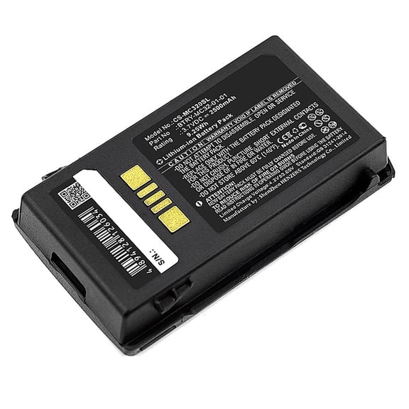 Replacement Battery for Zebra BTRY-MC32-01-01,BTRY-MC32-52MA-01,BTRY-MC32-52MA-10,BTRY-MC33-52MA-01,2500mAh
