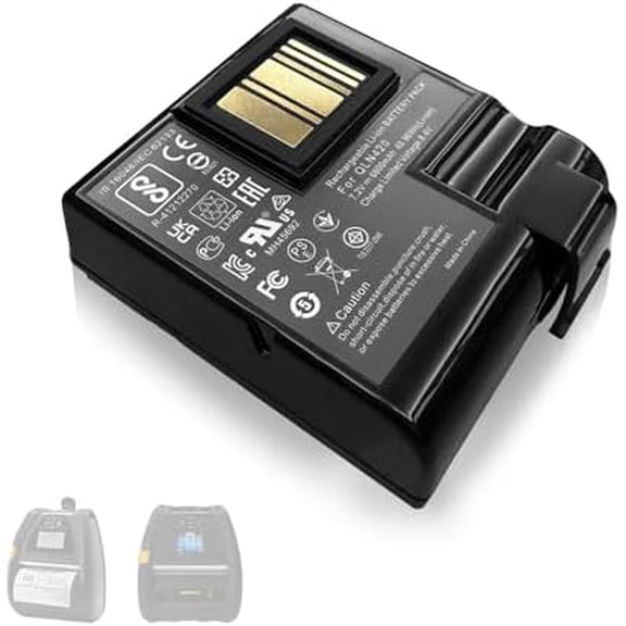 Replacement Battery for Zebra QLn420 ZQ630 Thermal Barcode Label Printer P1050667-016 BTRY-MPP-68MA1-01 P1040687 P1089760-002, etc.$$Office