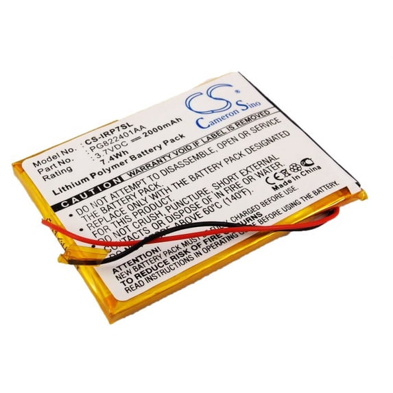 Replacement Battery for iRiver 1P0708SIL 8GB,1P0716SIL 16GB,P7,REI-P7(B),PN:PG822401AA,3.7V/2000mAh