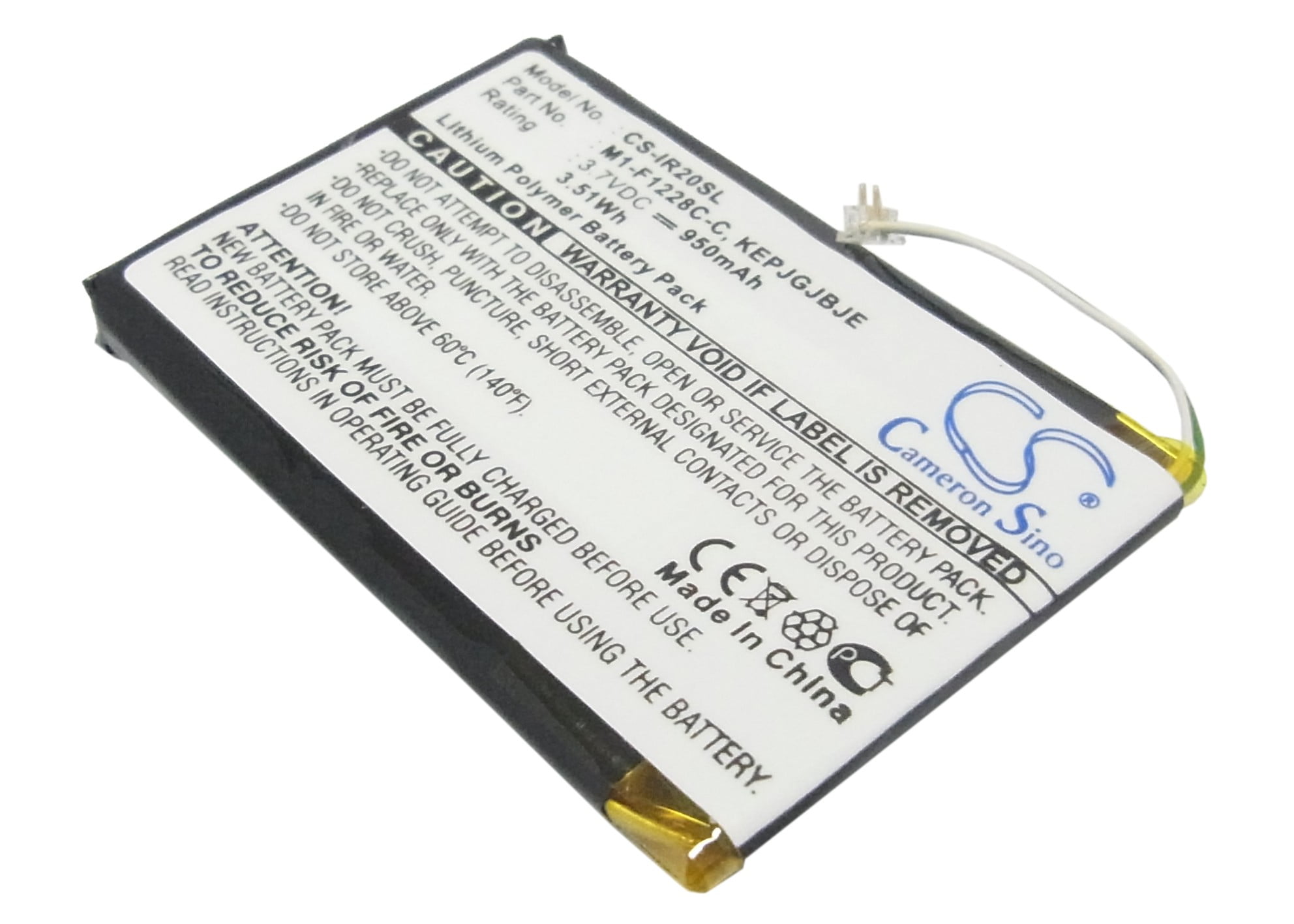 Akku 720mAh Für IRiver Clix & U10 - Li-Polymer, 3.7V, Ersetzt KPPJFGB6