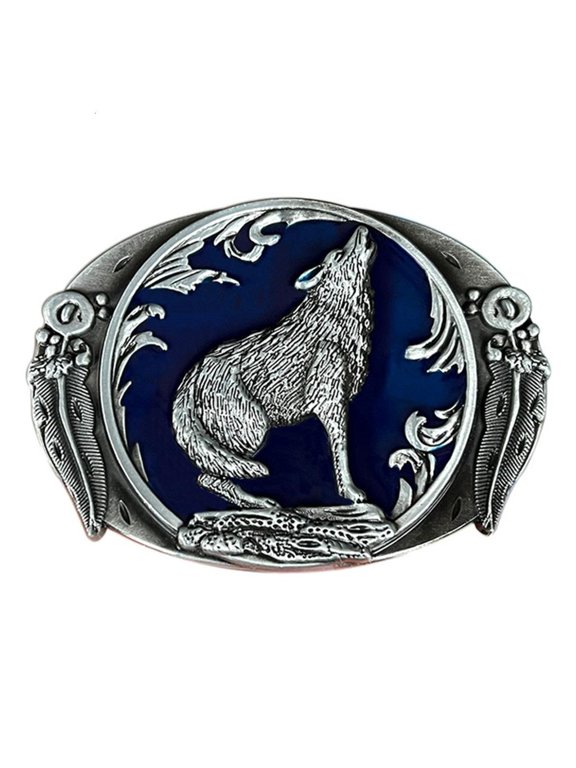 Replacement Belt Buckle Retro Wolf Metal Craft Belt Buckle for Men Women