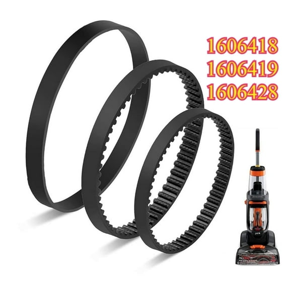 AUTERCO Replacement Belts Set for Bissell ProHeat 2X Revolution Pet Carpet Cleaner 1548 1551 1551W 1550 Series, Replace Parts #1606418, 1606419, 1606428