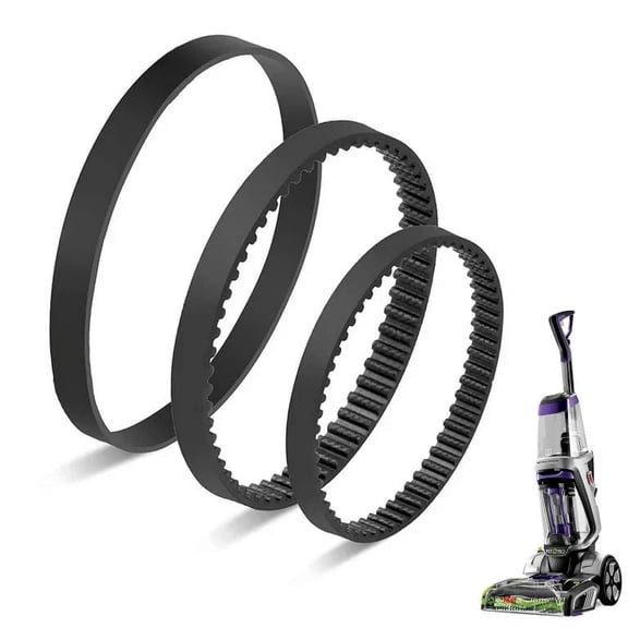 Replacement Belts for Bissell ProHeat 2X Revolution Pet Pro Carpet Cleaner, Fits Models 3586,3588,1986, 1964, 2007, 2007P Series, Replace Parts 1611129, 1611130 & 1606428