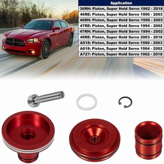 Replacement Billet Servo for 46RE 47RE 47RH 48RE A618 A727, 22301B-01K Compatible, PTFE Seals, 1-Pack