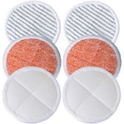 Replacement Bissell Spinwave 2039A Hard Floor Mop Pads Kit (Included 2 Soft Pads+2 Scrubby Pads+2 Heavy Scrub Pads)