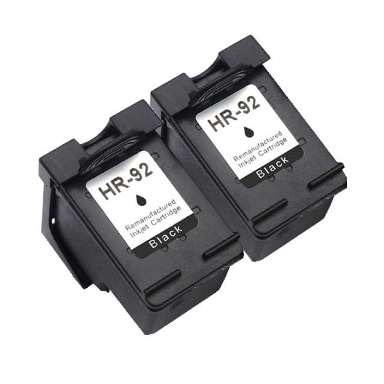 4-Pack Remanufactured HP 92 (C9362WN) & 93 (C9361WN) Ink Cartridges – Black & Tri-Color For DeskJet 5420, 5440