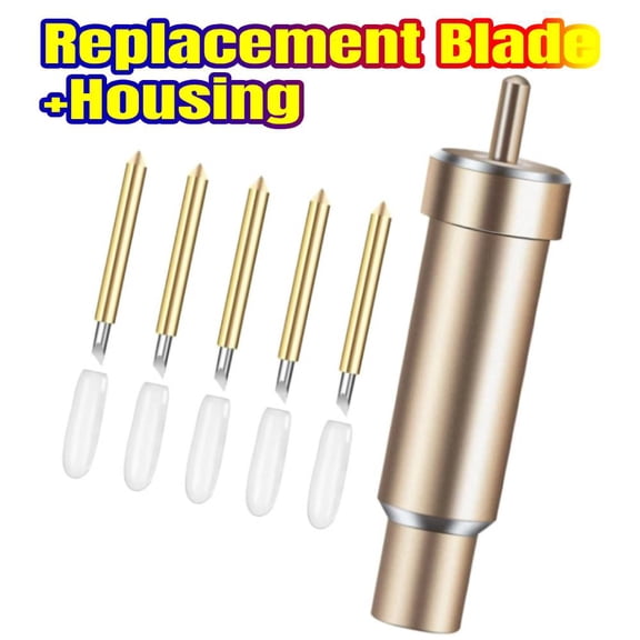 Replacement Blade+Housing Deep-Point DeepCut Blade for Explore Air One/Air/Air 2/ Air 3 / Maker/Maker 3 Cut Materials Up to 1.5mm Thickness, for Personalized Crafts 6PCS