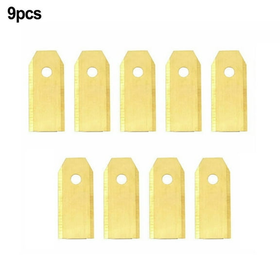 Replacement Blade Lawn Mower Blade 43 Mm Long for Robotic Lawnmower Set 9pcs gold Fangkenuo