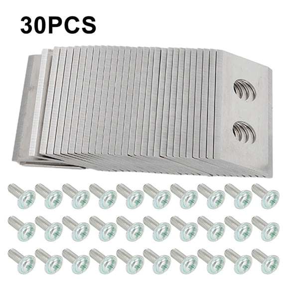 Replacement Blade Set 30 pcs for WORX Robotic Lawn Mowers Made of Stainless Steel with FOR Coating 0.9 mm Thick Design
