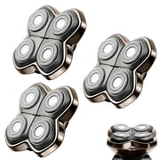 Replacement Blade Shaver PRO 2 Head for Electric Shaver Compatible with Skull Pitbull, Butterfly Kiss PRO & Palm Shavers 3 Pack