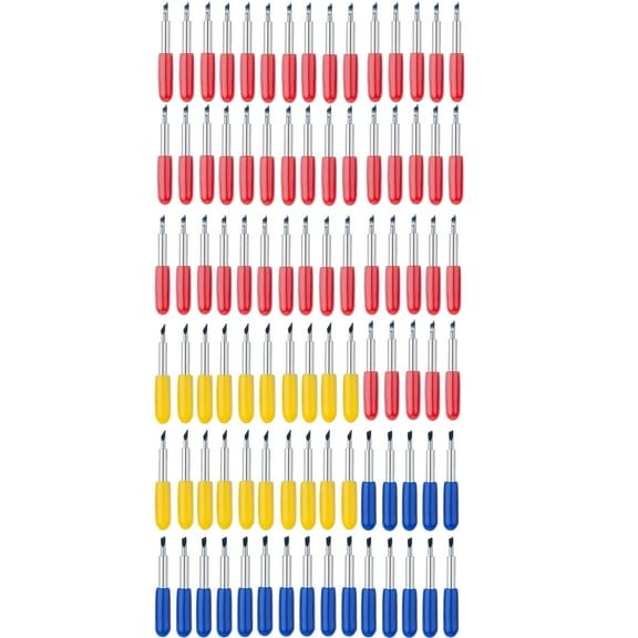 MRSXXNTY 90 Pcs Replacement Blades Compatible with Explore Air 2/Air 3 /Maker/Maker 3 Cutting Machines - includ 20PCS Fine-Point Blades, 50PCS Standard Blaeds and 20PCS Deep Cutting Blades