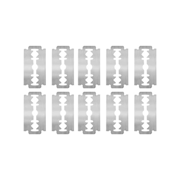 Replacement Blades for Cutting Comb 10 Pack Professional Stainless Steel Double Edge Razors for Hair Thinning and Styling Tools High Carbon Steel Blade Set for Home Salon