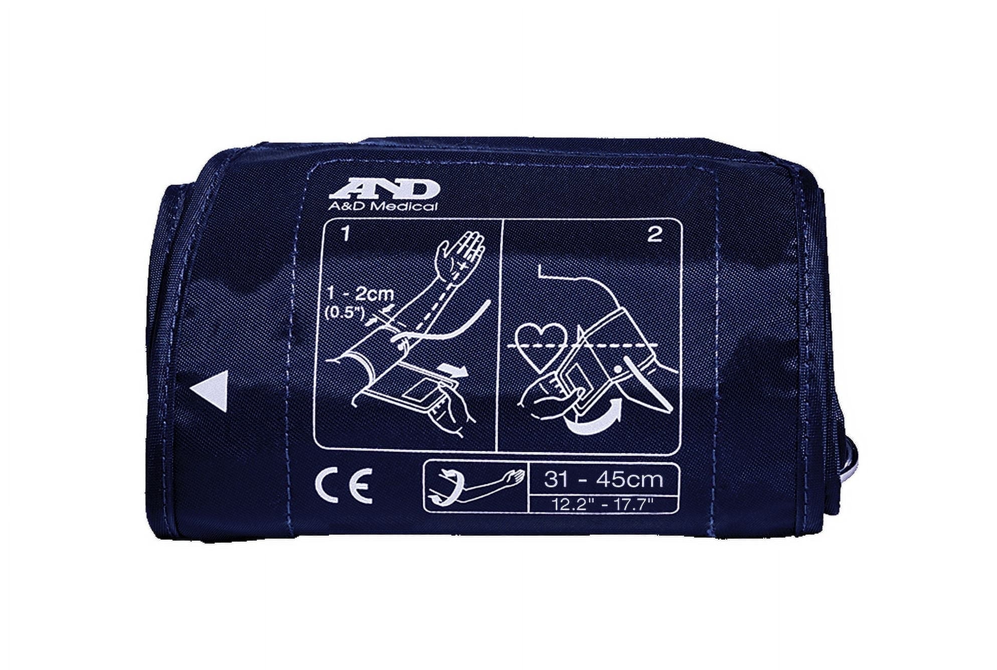 A&D Medical Large Upper Arm Blood Pressure Monitor Replacement Cuff, Latex-Free, ISO Connector (UA-291A)