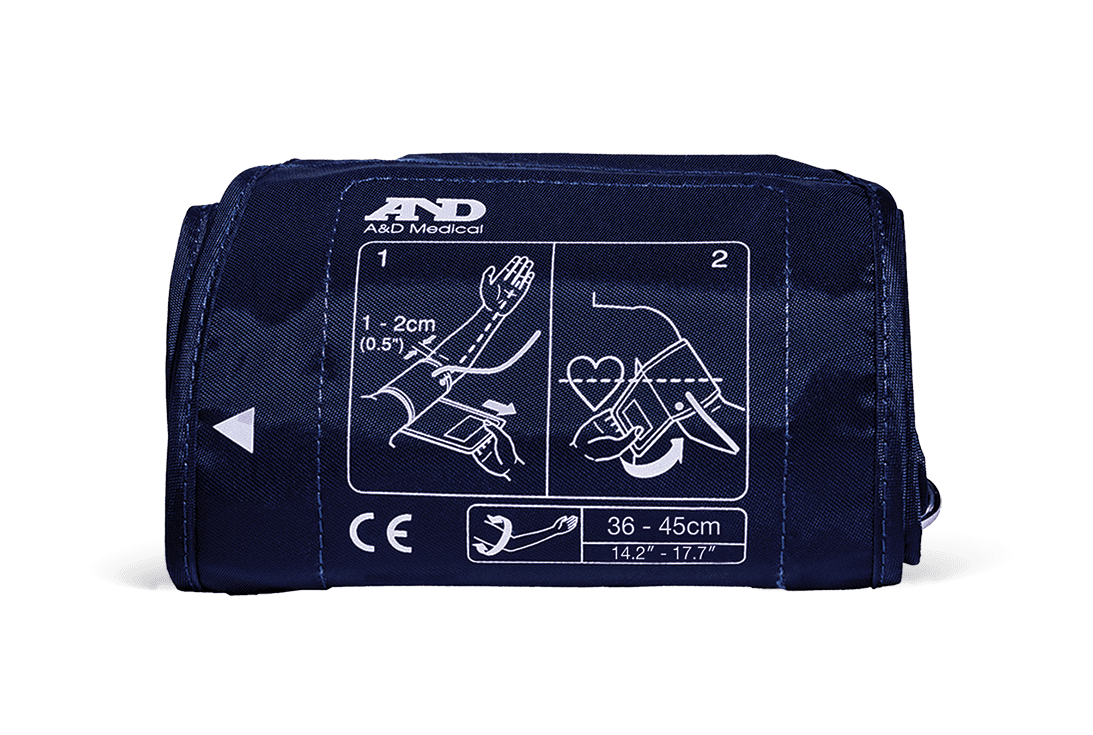 Replacement Blood Pressure Monitor Upper Arm Cuff, Large: fits arms 14.2" - 17.7" (36 - 45 cm) ISO Connector UA-281A