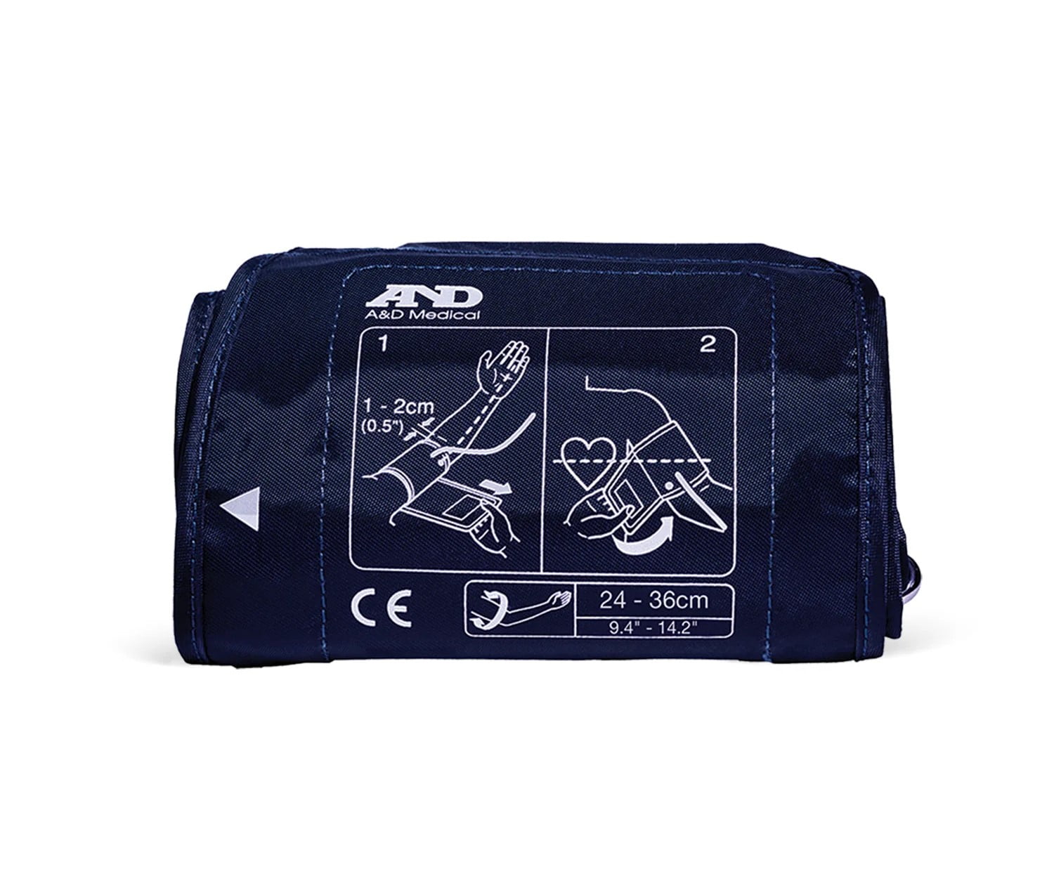 Replacement Blood Pressure Monitor Upper Arm Cuff, Medium: fits arms 9.4" - 14.2" (24 - 36 cm) ISO Connector UA-280A