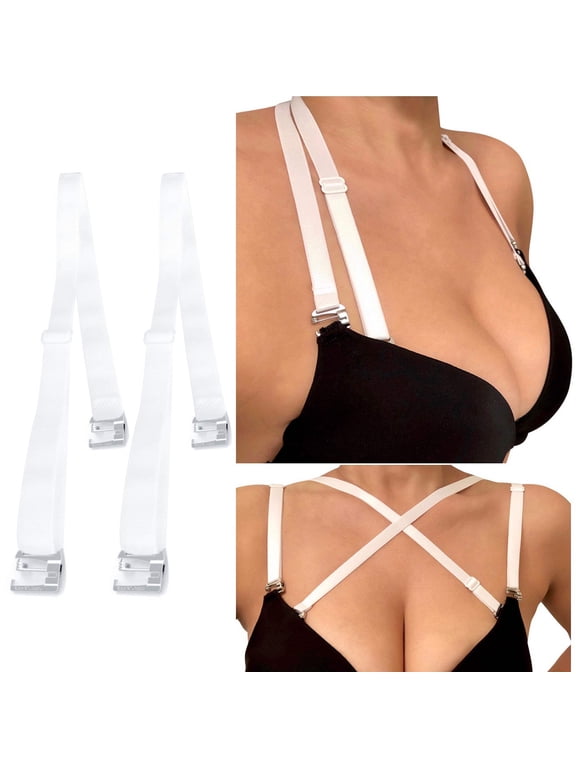 Replacement Bra Straps (White) for Bras, Swimsuits, Dresses | by PIN STRAPS