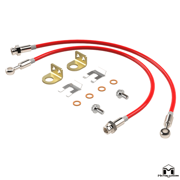 TJ/XJ Wrangler Replacement Brake Lines, Front 21"
