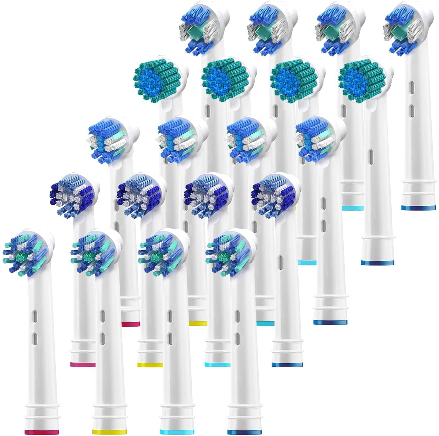 Replacement Brush Heads Compatible with Oral B Braun 20 Pack of 4