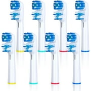 Replacement Brush Heads Compatible with Oral B- Double Clean Design, Double Clean Brush Heads, Compatible with Braun Oral-B Dual Clean Electric Toothbrush - Pack of 4