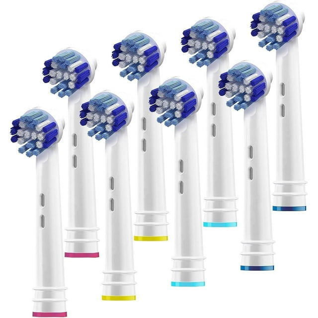 OralB Braun Compatible Replacement Brush Heads- 8 Pack for Pro 1000 ...