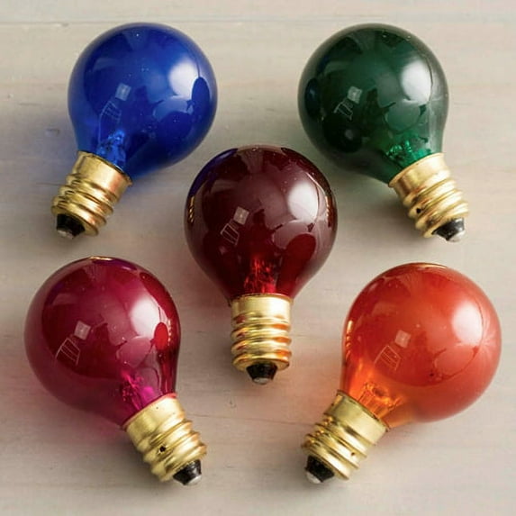 Replacement Bulbs Replacement Globe Light Bulb G30 5W/130V E12 Assorted Satin 5 Pk.
