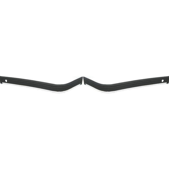 Replacement Bumper Face Bar Trim Molding Step Pads Front Driver & Passenger Pair, Set Of 2