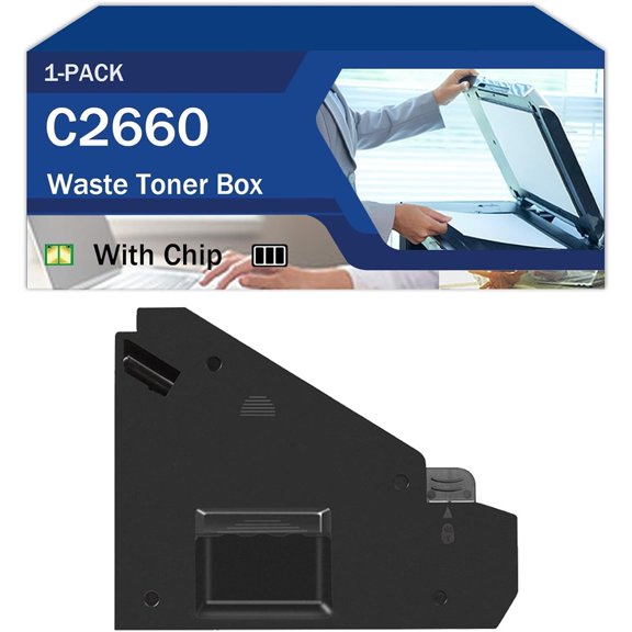 Replacement C2660 C3760 Waste Toner Box Compatible for Dell C2660dn C2665dnf C3760n C3760dn C3765dnf Printers