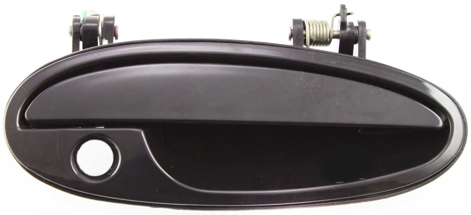 Replacement C462175 Exterior Door Handle Compatible with 1997-2003 Chevrolet Malibu 1997-2008 Pontiac Grand Prix Front, Right Passenger Smooth Black