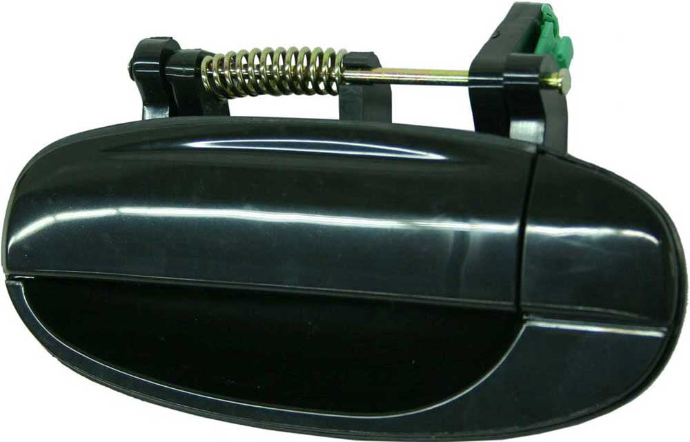 Replacement C491340 Exterior Door Handle Compatible with 2004-2006 Chevrolet Aveo 2009-2010 Pontiac G3 Rear, Left Driver Smooth Black