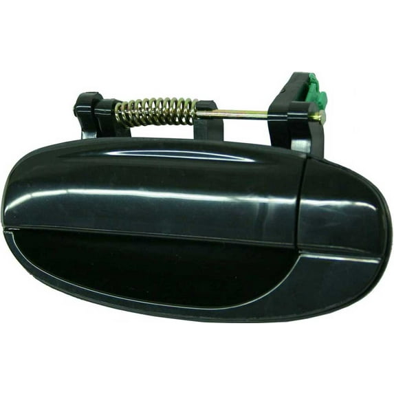 Replacement C491340 Exterior Door Handle Compatible with 2004-2006 Chevrolet Aveo 2009-2010 Pontiac G3 Rear, Left Driver Smooth Black
