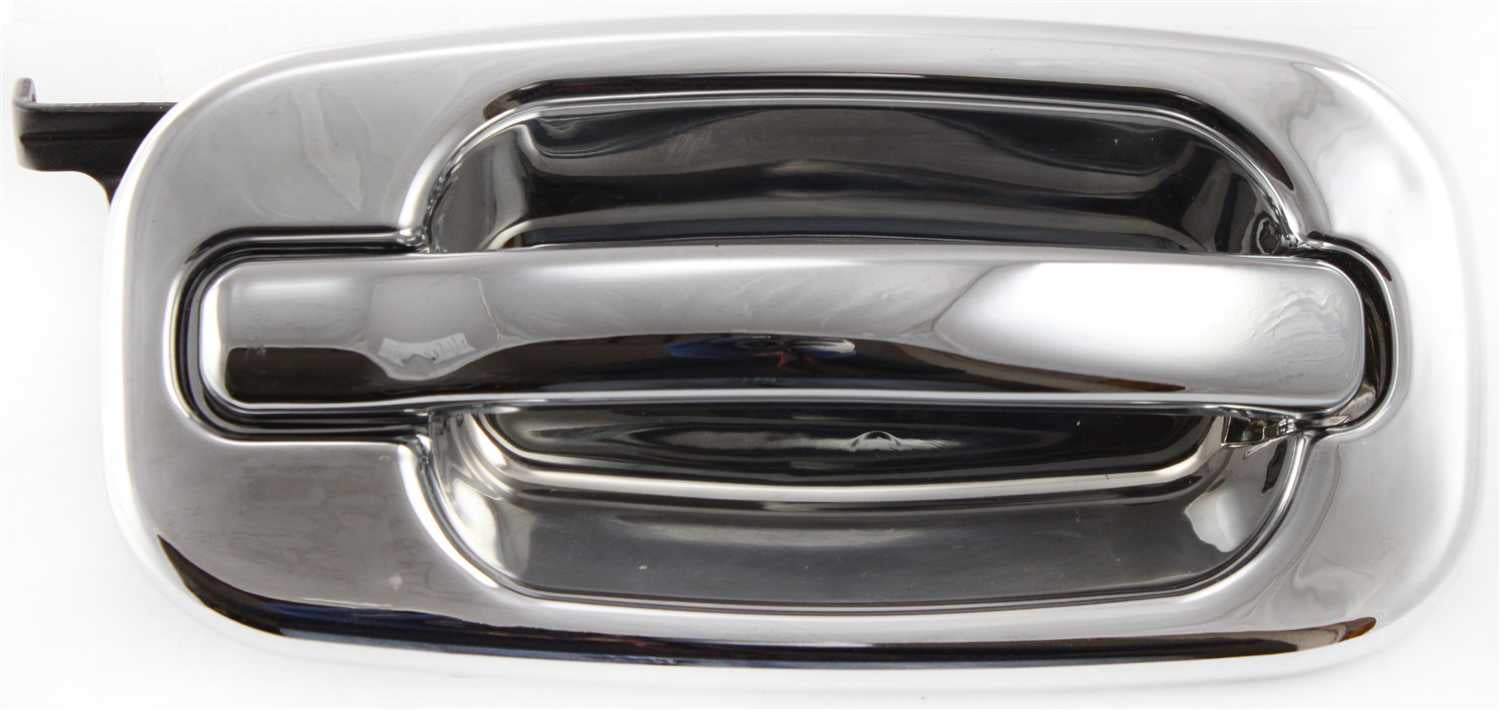 Replacement C491361 Exterior Door Handle Compatible with 2002-2006 Cadillac Escalade Chevrolet Avalanche 1500 Rear, Right Passenger Chrome