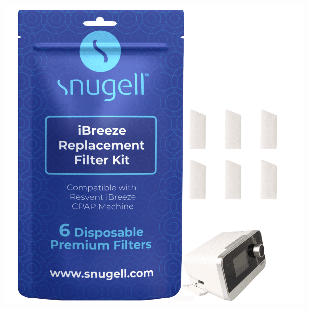 Replacement CPAP Filter for Resvent iBreeze by Snugell (6-Pack) - Made in USA - Durable - Convinient for Travel and Home - Designed to be Replaced Bi-Weekly