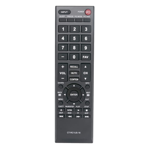 Replacement CT-RC1US-16 Remote for Toshiba TV 43L310U 43L420U 49L310U 50L420U 28L110U 32L110U 32L220U 40L310U 43L310U 55L310U