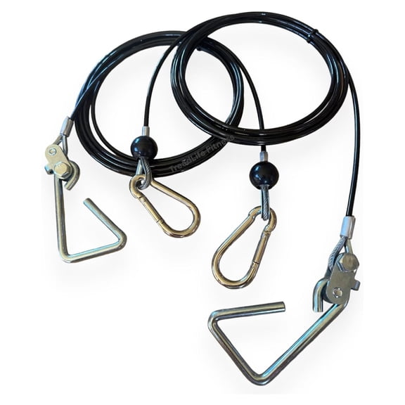 Replacement Cables w/Hook Assembly (2 x Cables) - Replacement for Bowflex Xtreme2 Gyms - 150" Inch - (Pair)