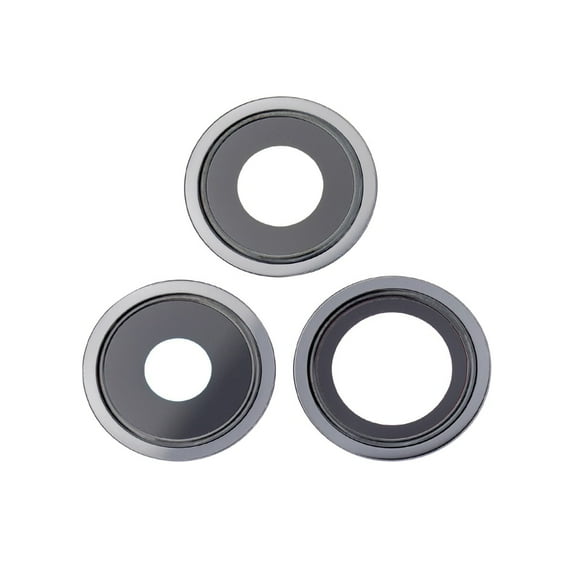 Esource Parts Camera Lens Replacement Set with Bracket for iPhone 13 Pro/Pro Max, Graphite, 3 Pieces