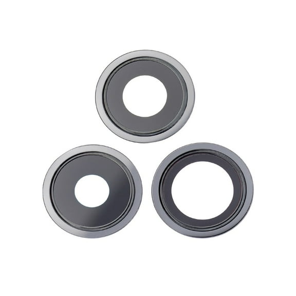 Esource Parts Camera Lens Replacement Set with Bracket for iPhone 13 Pro/Pro Max, Graphite, 3 Pieces