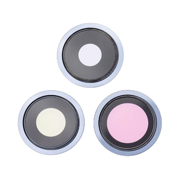 Replacement Camera Lens With Bracket For Apple iPhone 13 Pro (A2636) / 13 Pro Max (A2641) - Sierra Blue (3 Pieces)