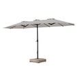 thumbnail image 1 of Replacement Canopy Compatible with the Real Living Triple Vent Umbrella 15ft Sold at Big Lots Fits Model Numbers: BS17031, BS19080-LI, BS19080-RE, BS19080-NA, BS19080-GE, BS21107 - Slate Gray, 1 of 9
