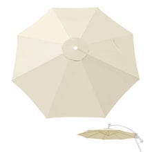Replacement Canopy Cover for 10' Cantilever Patio Umbrella Offest Parasol Top Cover (Green)