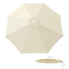 Replacement Canopy Cover for 10' Cantilever Patio Umbrella Offest Parasol Top Cover (Green)