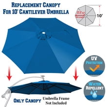 Replacement Canopy Cover for 10' Cantilever Patio Umbrella Offest Parasol Top Cover (Green)