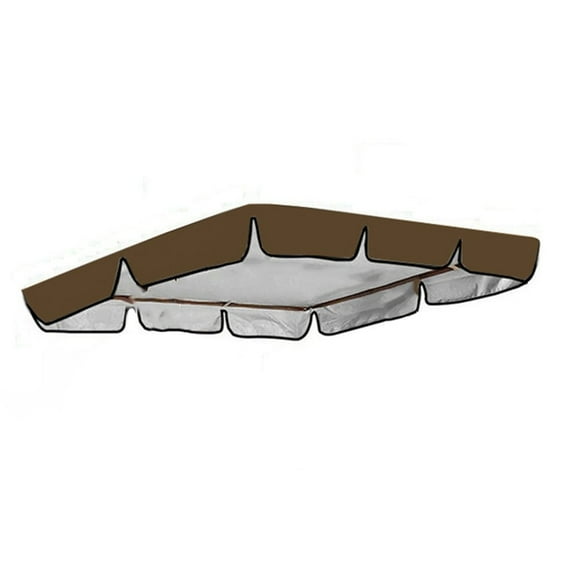 Replacement Canopy For Swing For 2 Or 3 Seater Black Brown Swing Chair Awning For Outdoor Garden Swing Chair Cover