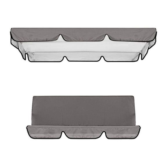 RnemiTe-amo Waterproof Canopy，Sun Shade Sail,Swing Waterproof Oxford Cloth Canopy, Garden Swing Seat Replacement Canopy, Double Swing Replacement Canopy, Outdoor Patio Ham-mock Swing Seat Cover