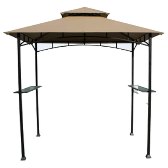 Replacement Canopy Top Cover for The Aldi Gardenline Belavi Shoprite Grill Gazebo - Standard 350 (Will not fit Any Other Model) - Top Tier 34" x 21", Bottom Tier 96" x 60" Beige