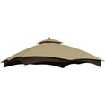 thumbnail image 1 of Replacement Canopy Top for 10x12 Gazebo With UV Protection and Mosquito Netting - Waterproof Gazebo Roof Cover (Khaki), 1 of 9