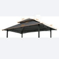 Replacement Canopy for 8x5Ft Double Tiered Grill Gazebo Durable Roof