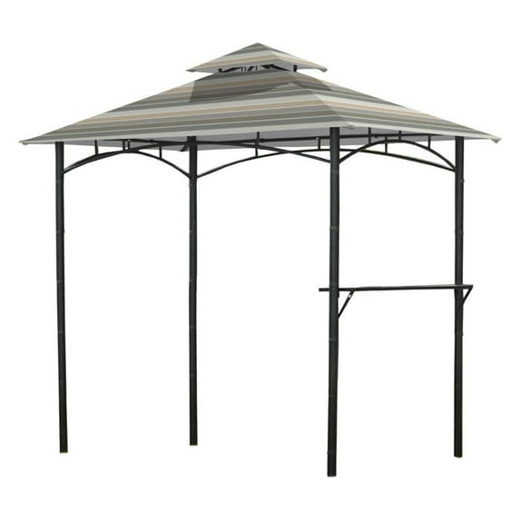 Replacement Canopy for L-GZ238PST-11 Grill Gazebo - Standard 350 - Stripe Stone